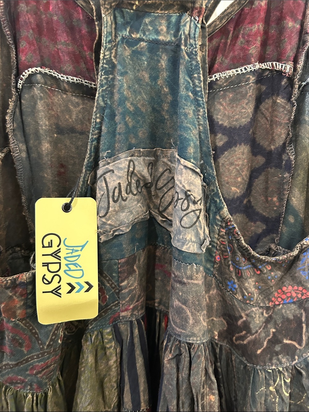 Jaded Gypsy Bohemian Patchwork Dress - Picture 6 of 9